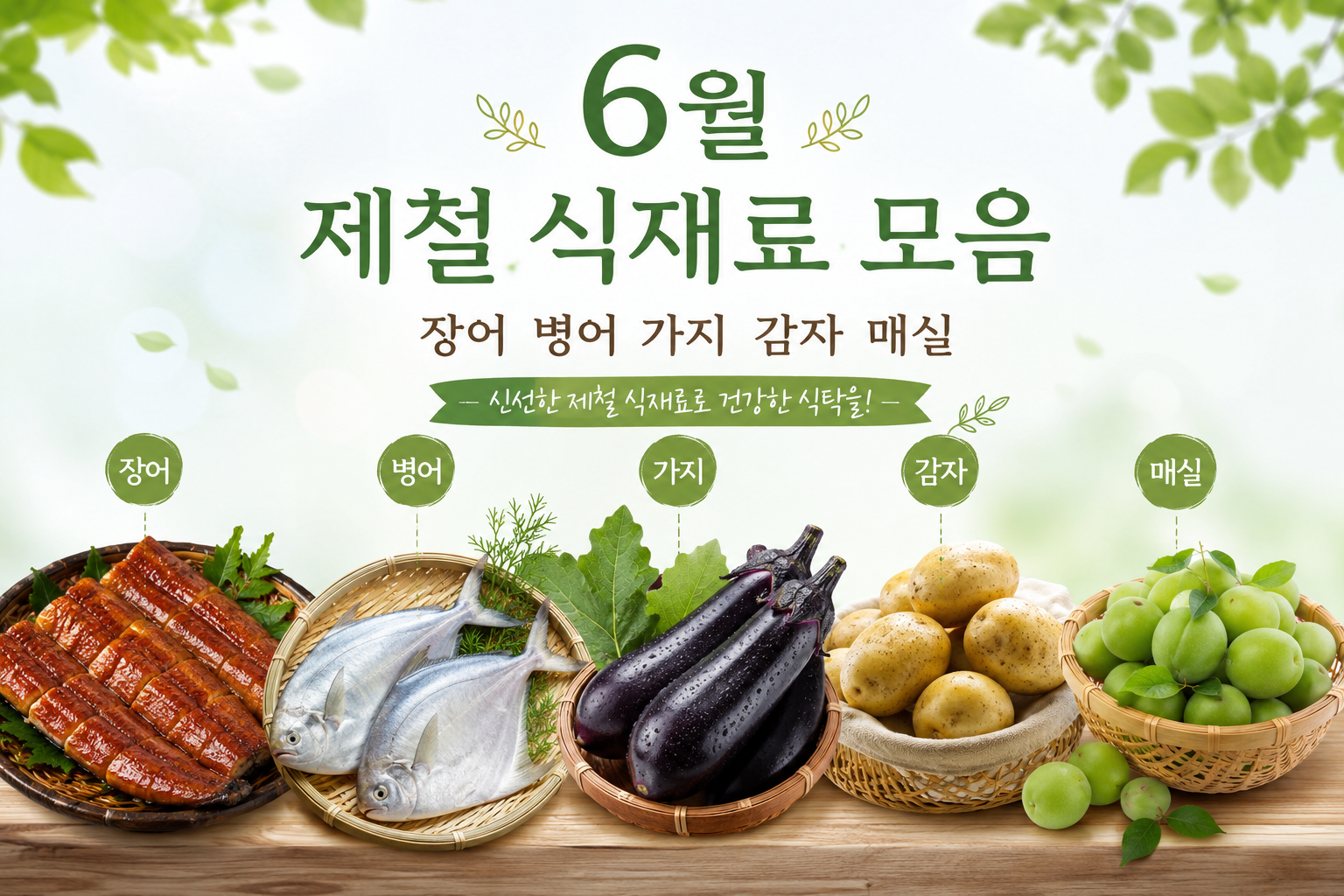 6월 제철 음식 추천 5가지|초여름 면역력 높이는 보양식