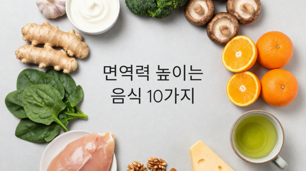 면역력 높이는 음식 10가지