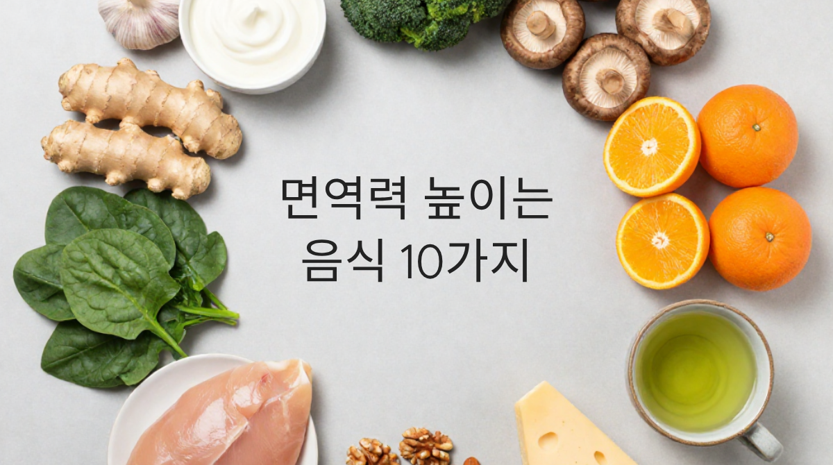 면역력 높이는 음식 10가지, 건강한 식습관으로 관리하는 방법