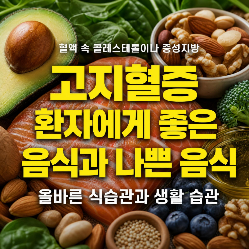 고지혈증에 좋은 음식, 고지혈증에 나쁜 음식
