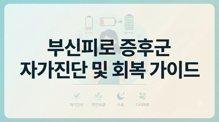 부신피로 증후군 자가진단 및 회복 가이드
