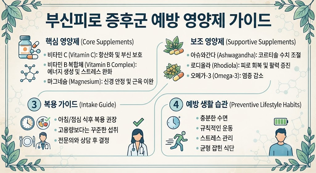 부신피로 증후군 예방 영양제 가이드