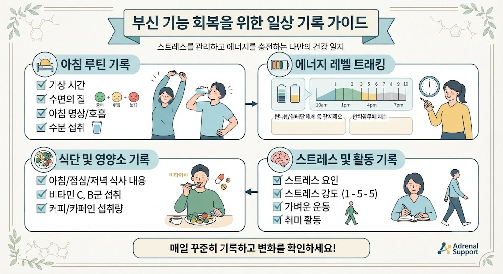 부신 기능 회복을 위한 일상 기록 가이드