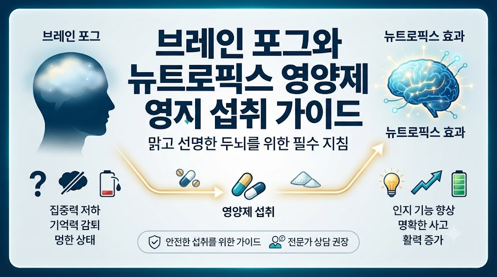 브레인 포그를 날려버리는 최고의 두뇌 영양제 뉴트로픽스 섭취 가이드