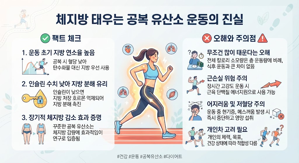 체지방 태우는 공복 유산소 운동의 진실과 올바른 실천 가이드