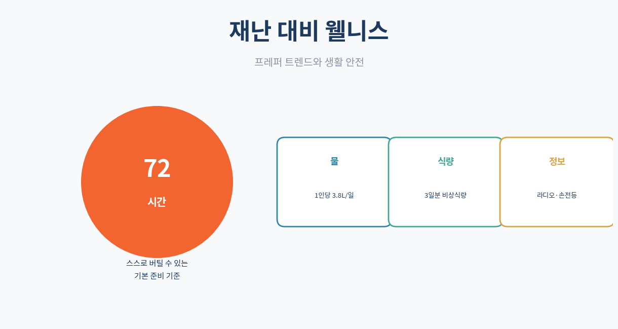 재난 대비 웰니스｜프레퍼 트렌드와 생활 안전