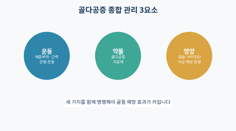 골다공증 종합 관리 운동 약물 영양
